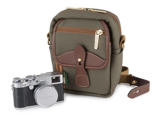 Сумка Billingham Compact Stowaway - Sage FibreNyte / Chocolate Leather (500548-54)