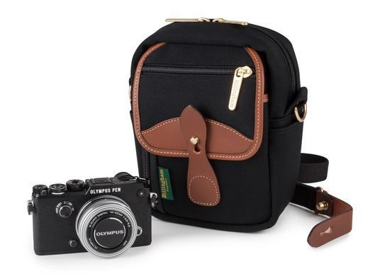 Сумка Billingham Compact Stowaway - Black Canvas / Tan Leather (500501-70)