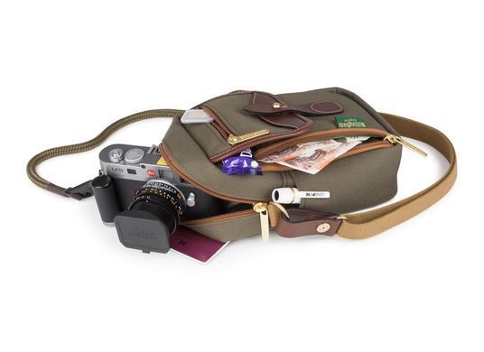 Сумка Billingham Airline Stowaway - Sage FibreNyte / Chocolate Leather (500648-54)
