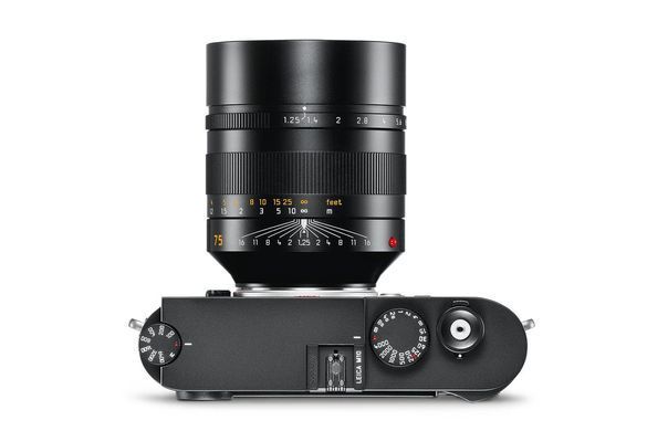 LEICA NOCTILUX-M 75 f/1.25 ASPH., black anodized finish (11676)